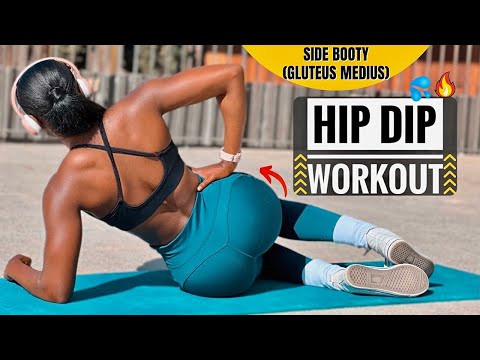 SUPREME HIP DIPS WORKOUT | Gluteus Medius Activation On Floor | Side Booty🔥Get NATURAL CURVES