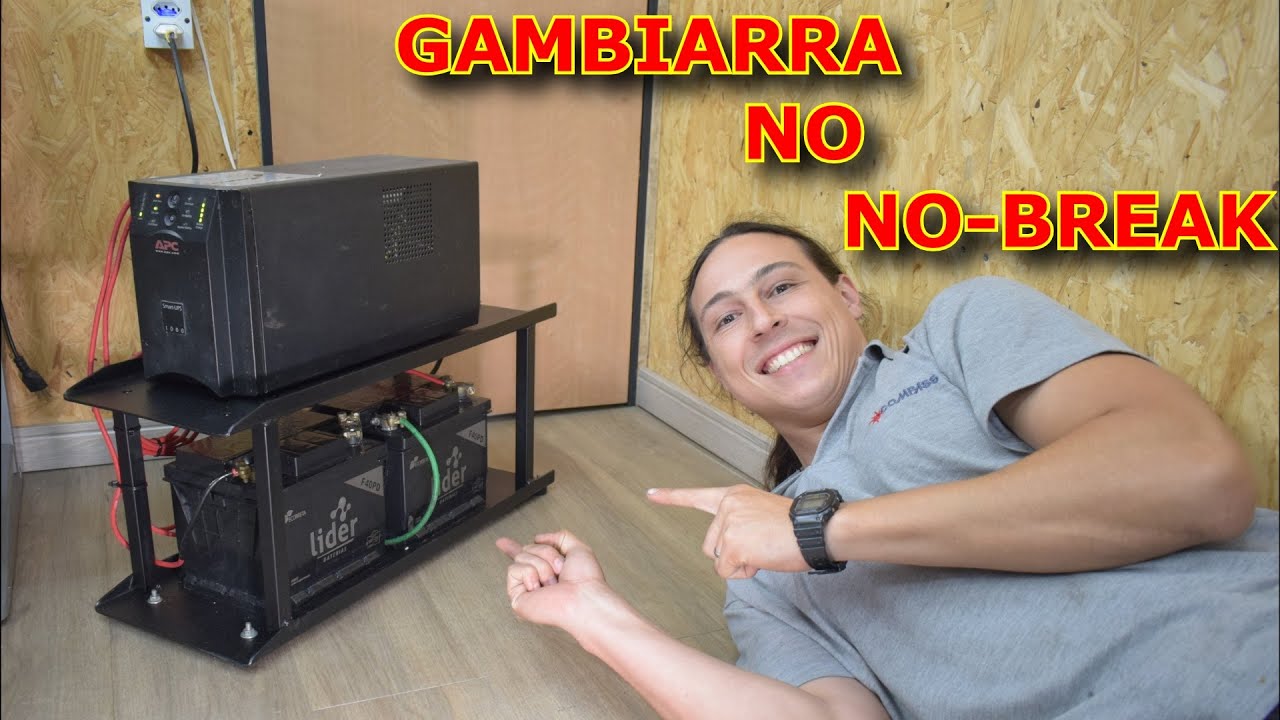 FIZ UMA GAMBIARRA SUPER PODEROSA CASEIRA NO NO-BREAK E GANHEI PRESENTES DE INSCRITO.
