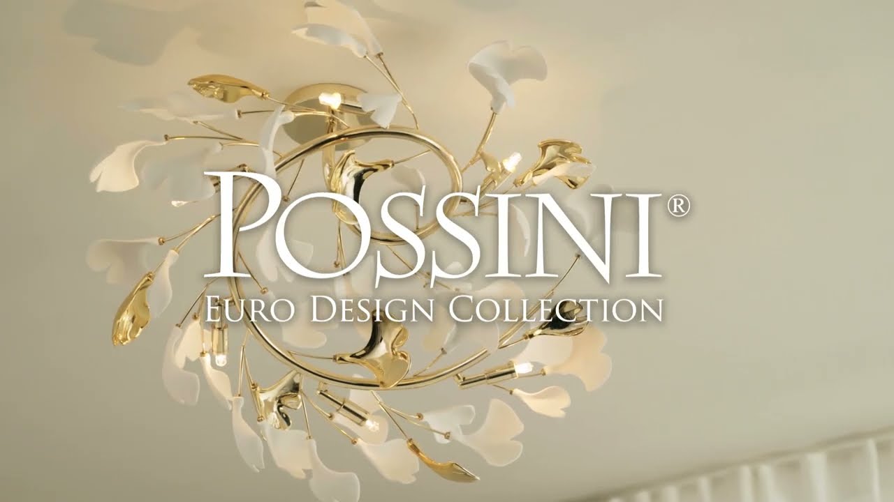 Video 1 Watch A Video About the Possini Euro Descanso Gold and Ceramic 6 Light Ceiling Light
