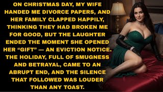 On Christmas Day, My Wife Handed Me Divorce Papers, And Her Family Clapped Happily