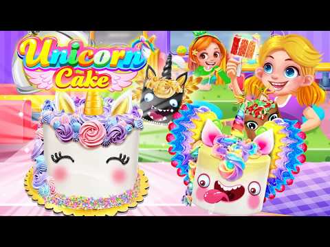 Unicorn Food - Sweet Rainbow Cake Desserts Bakery Video
