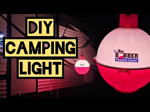 Diy Camping Light / Big Bobber Floating Cooler / Bucket Light / Camping Hacks / Rv Hacks