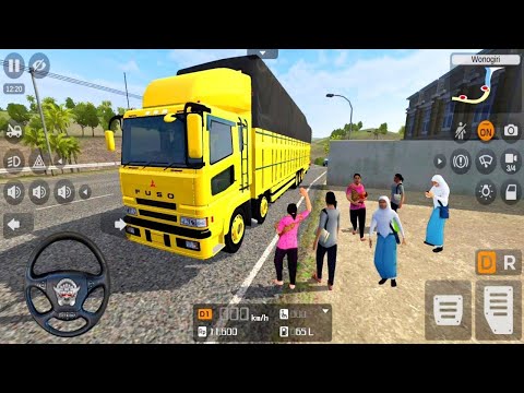 Thumbnail for Bus Simulator Indonesia Mitsubishi Fuso Truck Mod - ios Android gameplay walkthrough - bus games by video, Truck, vide, Bus, video i