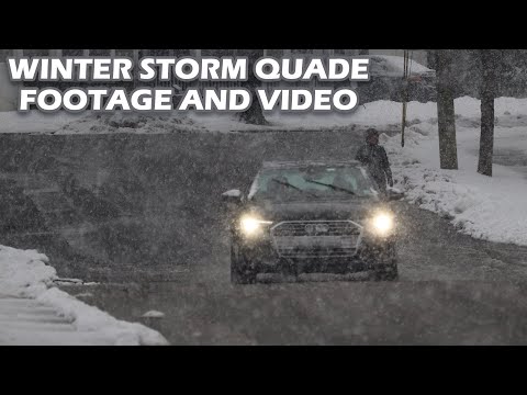 WINTER STORM QUADE FOOTAGE AND VIDEO! | New Jersey