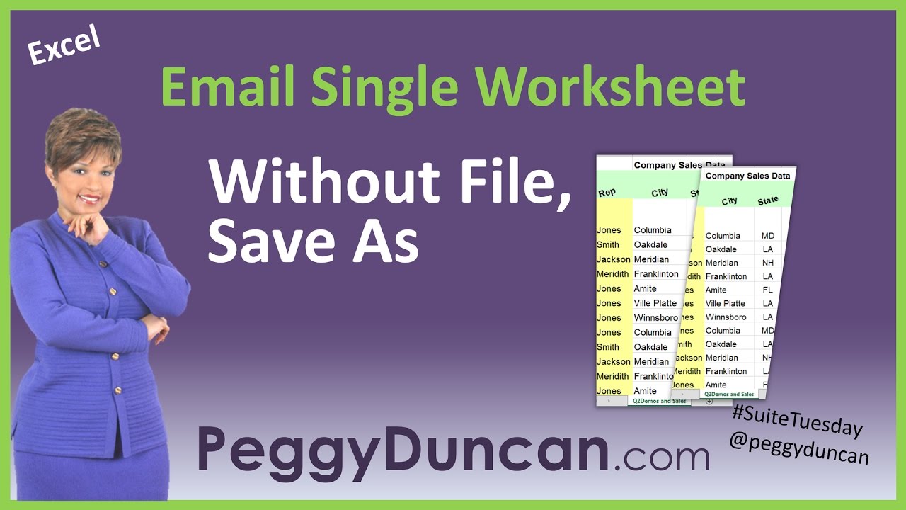 How to Email a Single Excel Worksheet in a Workbook (updated)