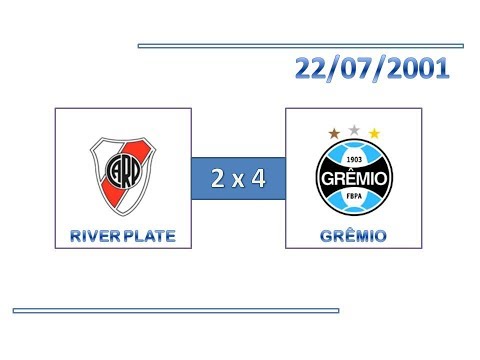GOLS: River Plate 2 x 4 Grêmio - 22/07/2001 - Copa Mercosul