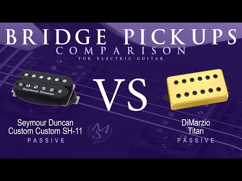 Seymour Duncan CUSTOM CUSTOM SH-11 vs DiMarzio TITAN - Passive Bridge Pickup Guitar Comparison Demo