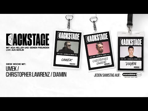 BACKSTAGE / 16 Oktober 2021 / Umek, Christopher Lawrenz, DIAMIN
