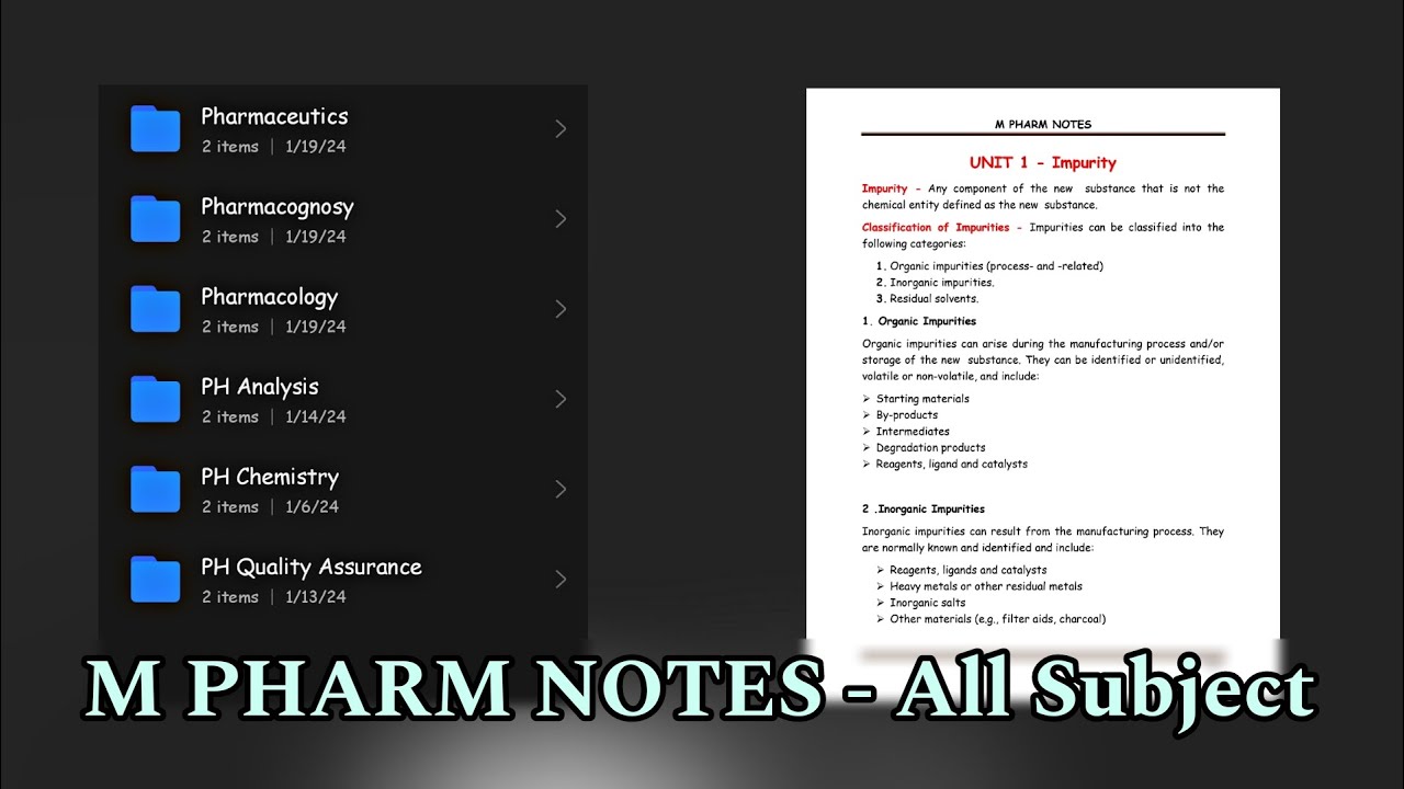 M Pharm Notes | All Subject| #mpharm #mpharmacy #notes #pharmaceutics #ph_chemistry #pharmacology