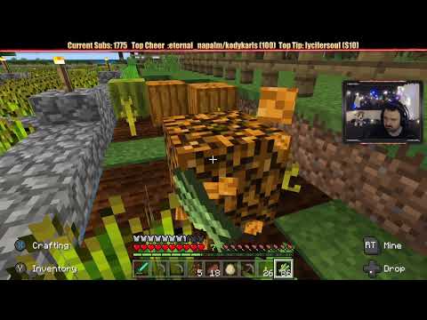 Minecraft "Chill Stream" Dec. 26, 2018 pt1 - Sounding Awful and then...HORRID Game Bug?!