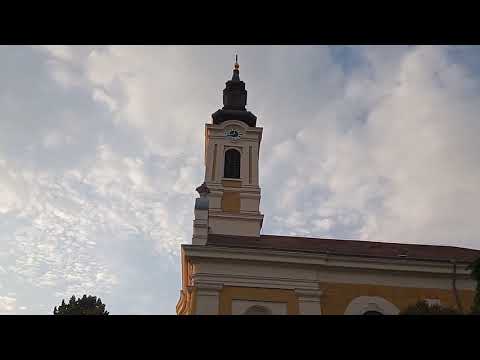 Budapest XXIII. (Soroksár) (H) - Nagyboldogasszony templom nagy és lélekharangja - esti harangszó