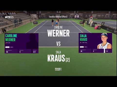 Caroline Werner (GER) vs  (2) Sinja Kraus (AUT)  -  Game, Set, Match