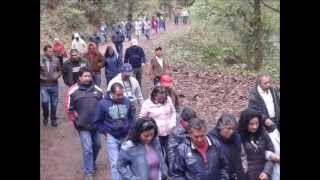 preview picture of video 'GSME - Colocación de banderas y entrada a los centros de trab. de la Div. Necaxa 16-03-2013'