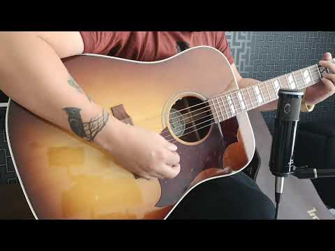 Пример звучания электроакустической гитары Gibson Hummingbird Studio 2019