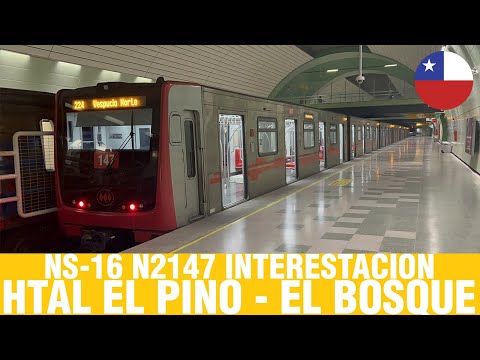 Metro De Santiago | NS-16 N2147 interestacion Hospital El Pino - El Bosque