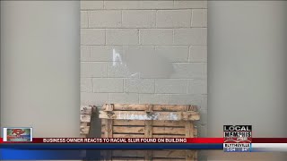 Bartlett Police Investigating Racial Slur Painted Outside Store
