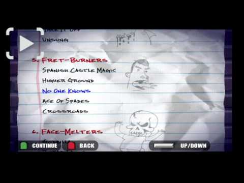 Guitar Hero 1 songlist