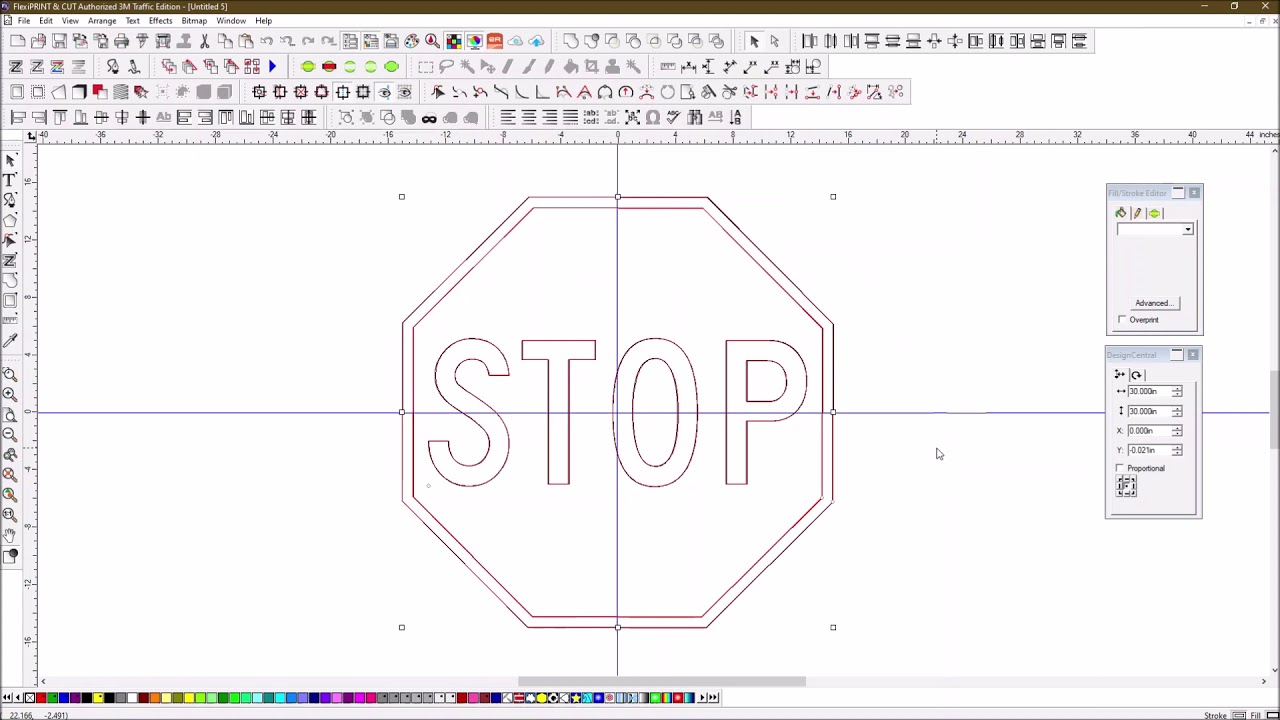 Making a Stop Sign with Flexi