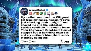 My mother snatched the VIP guest list from my hands, hissed, You're just checking coats tonight,
