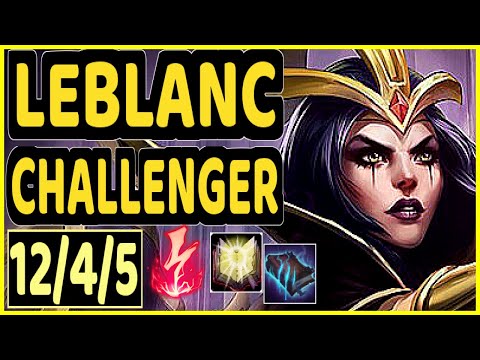 T1 FAKER (LEBLANC) - 12/4/5 KDA CHALLENGER GAMEPLAY - KR