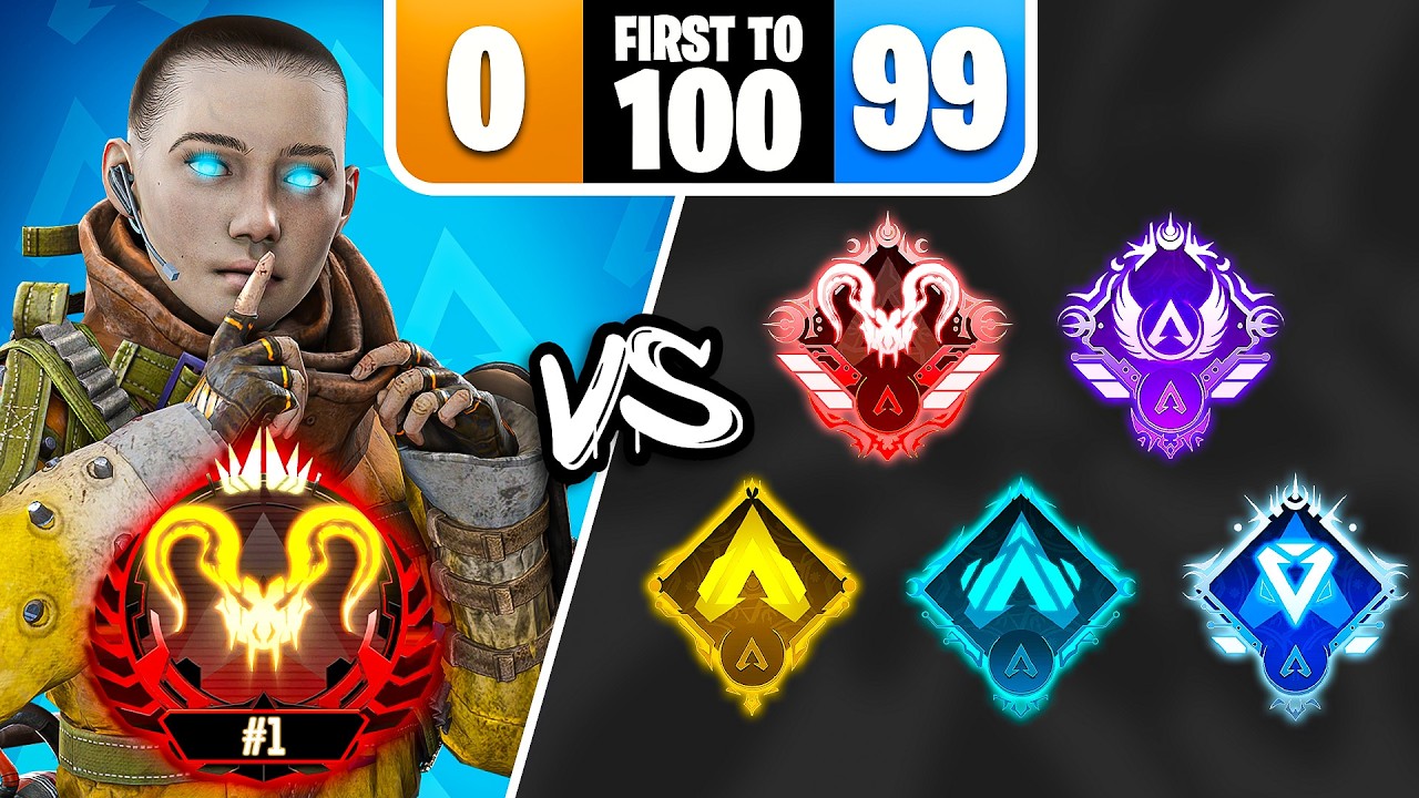 #1 Console & PC Apex Predator's vs Every Rank With a 99 Kill Lead
