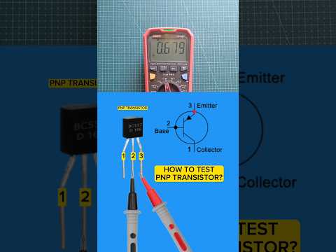 how to test the PNP transistor #tutorial