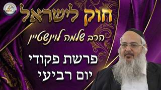 חוק לישראל - פרשת פקודי - יום רביעי | הרב שלמה לוינשטיין (ארגון קול הלשון) - התמונה מוצגת ישירות מתוך אתר האינטרנט יוטיוב. זכויות היוצרים בתמונה שייכות ליוצרה. קישור קרדיט למקור התוכן נמצא בתוך דף הסרטון