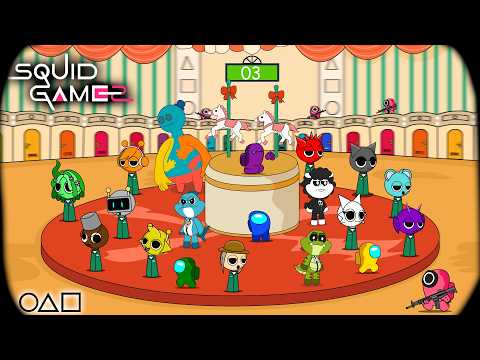 Among Us in Squid Game Season 2 MINGLE Challenge X Sprunki X Nightmare critters || ANIMATION