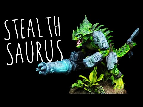 I Kitbash Dinosaur Tau Stealth Battlesuits!