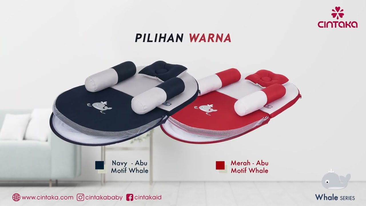 Kasur Lipat Oval + Kelambu Whale Series TCK2541