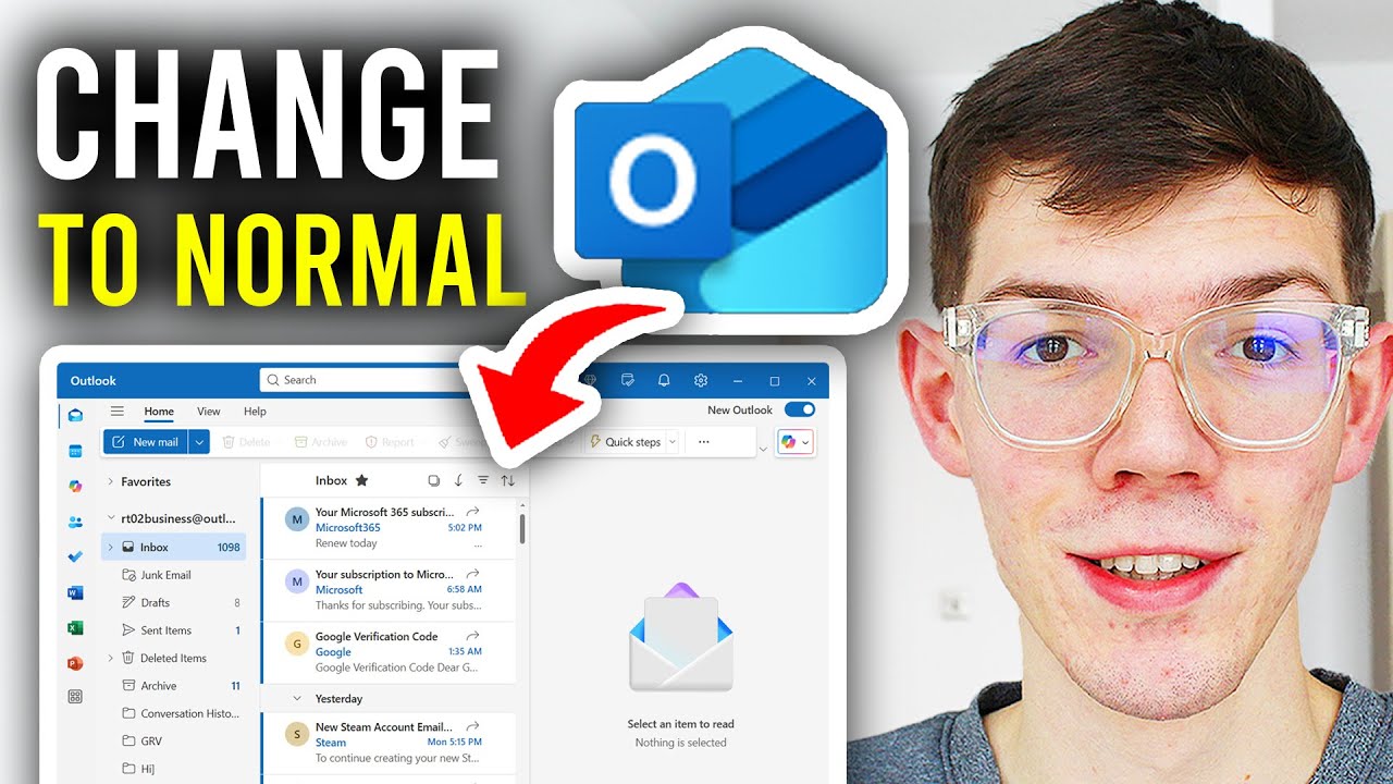 How To Change Outlook View To Normal - Step By Step