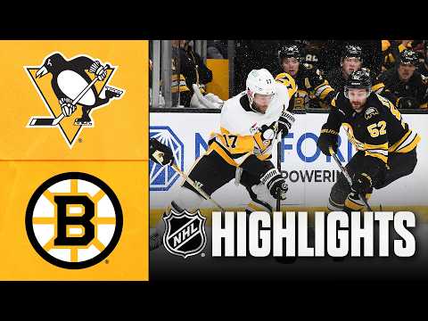 Penguins vs. Bruins | NHL Highlights | March 03, 2026