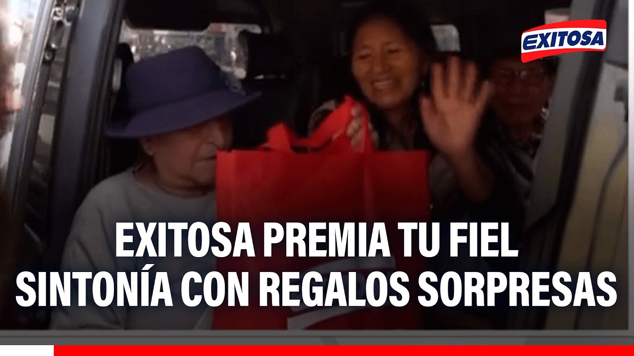 🔴🔵 Exitosa premia tu fiel sintonía con regalos sorpresas para los amigos del volante