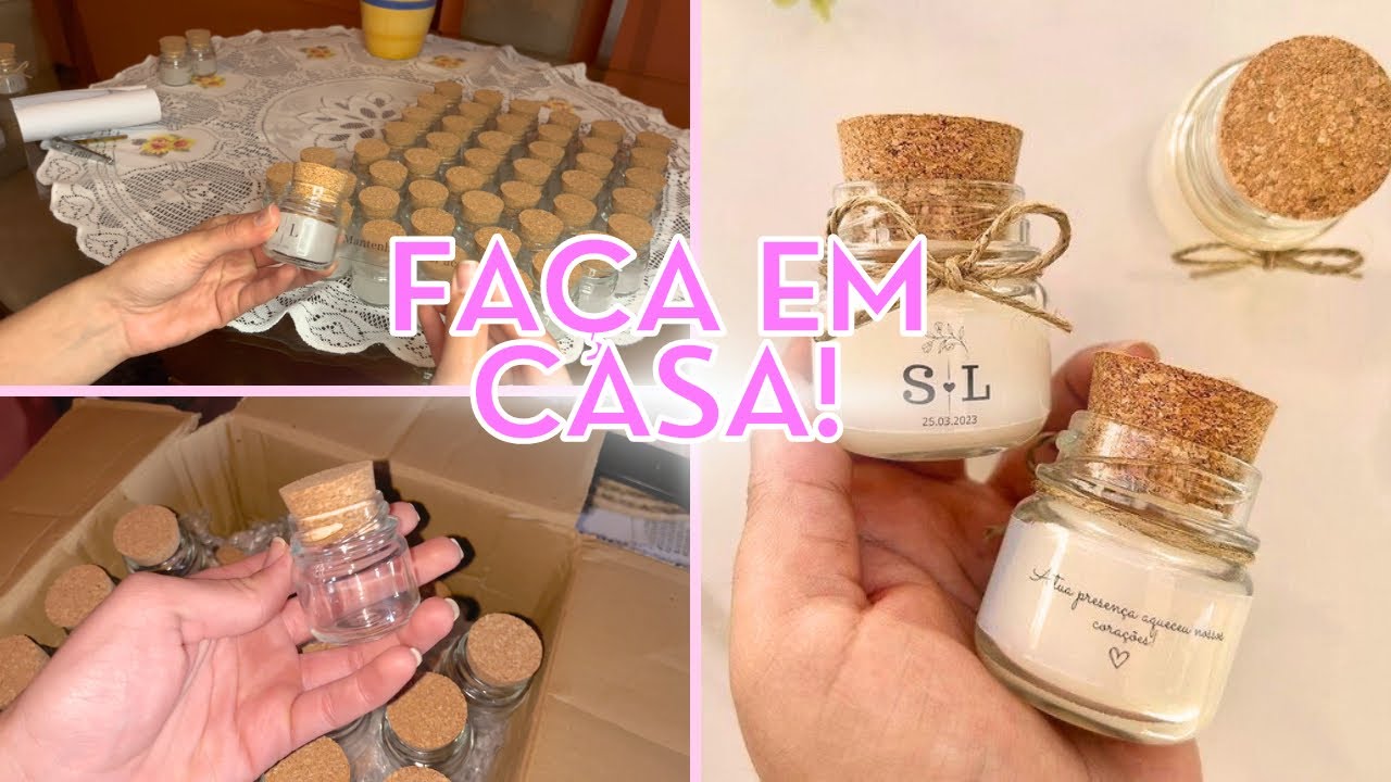 Como fazer MINI VELAS aromáticas para lembrancinha