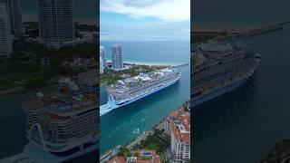 The Biggest Cruise Ship in the World! 🤯👀 Icon of the Seas #cruiseship #dronevideo