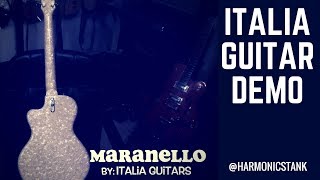 Video thumbnail for Italia Guitars Maranello DEMO - Classic Blue Sparkle by Longboard Records “Fun With Media” Boston