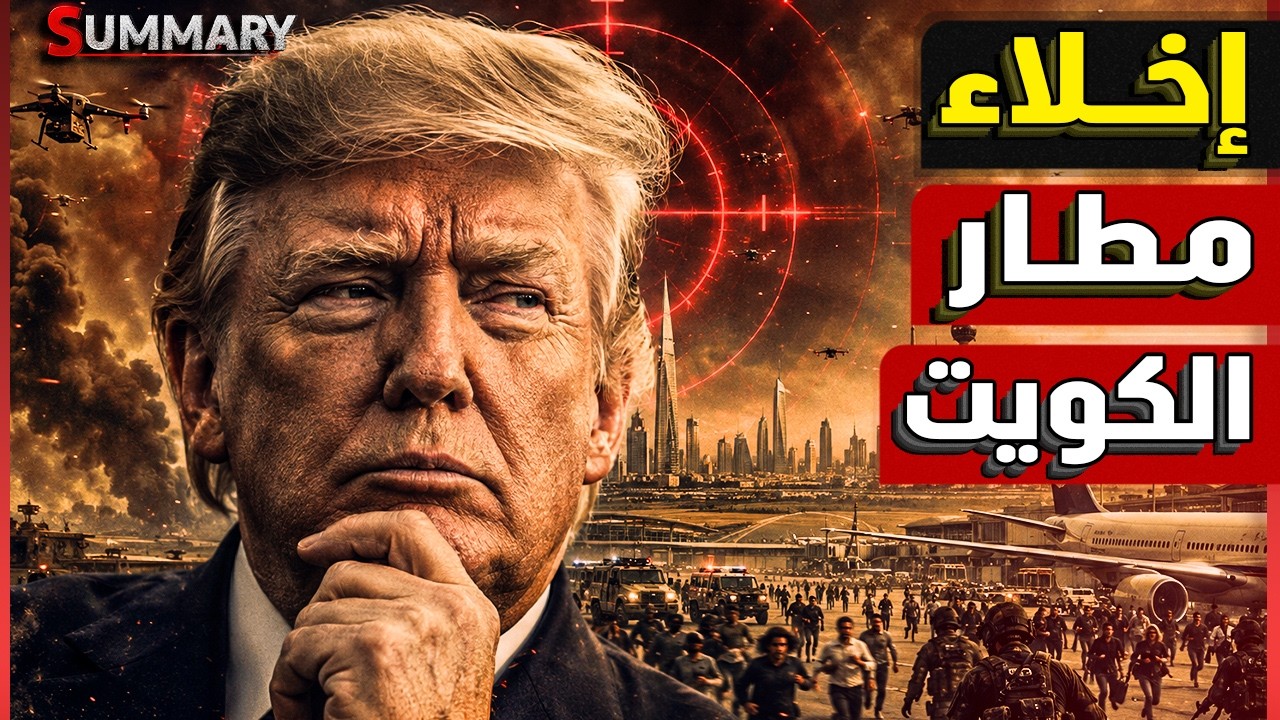 إيران تضرب مطار الكويت الدولي وتخرجه عن الخدمة والخليج يترقب كوارث ترامب الق