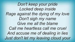Silje Nergaard - I Don&#39;t Want To See You Cry Lyrics