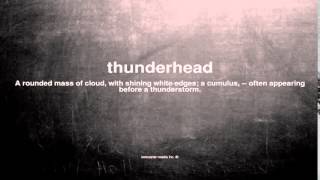 What does thunderhead mean