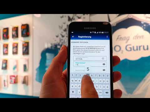 Registrierung "Mein o2" App