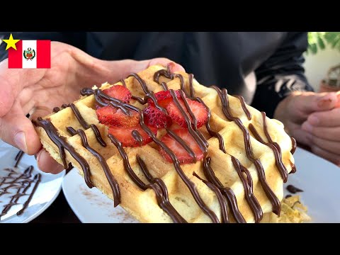 Tropical Delights in Peru: Fresh Juices, Waffles, and Coffee