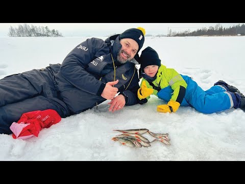 Päiväkodista Kalakingiksi - Ahvenen Pilkintä - Kalastus -  Kalakingi