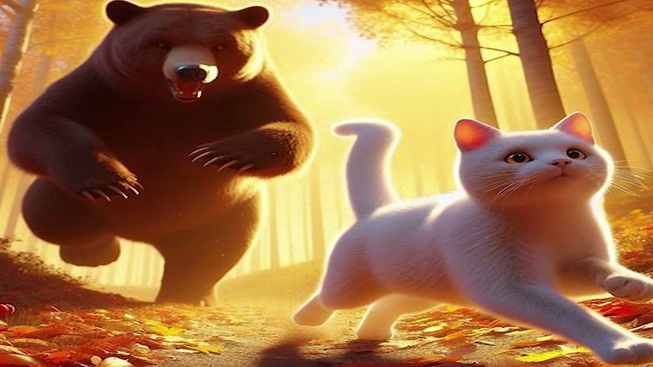 The forest is a dangerous place for a stray kitten