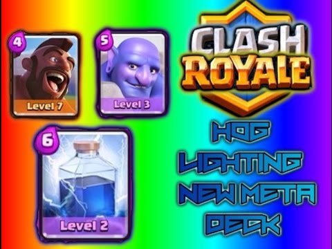 Clash royale- HOG LIGHTNING-meta deck strategy