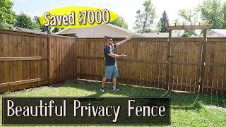 Building a Fancy Privacy Fence // DIY to Save 💲