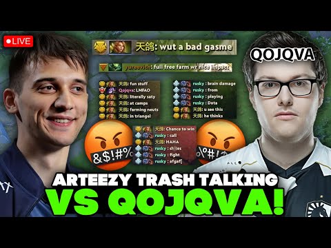 ARTEEZY TRASH TALKING IN ALL CHAT AGAINST QOJQVA