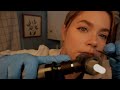 ASMR Unclogging Your Ears Ear Exam Ear Cleaning