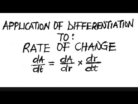 Application of derivatives to Rate of Change #applicationofderivatives #excellenceacademy