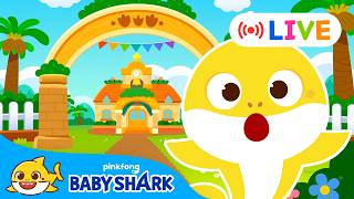 Download lagu 🔴 LIVE 24 Hours!🦈 Back to School with Baby Shark 🏫🚌 Learning through Play | Baby Shark  mp3