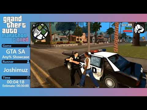 GTAMarathon 2019: Cloned - Grand Theft Auto: San Andreas - Any% Showcase - Joshimuz